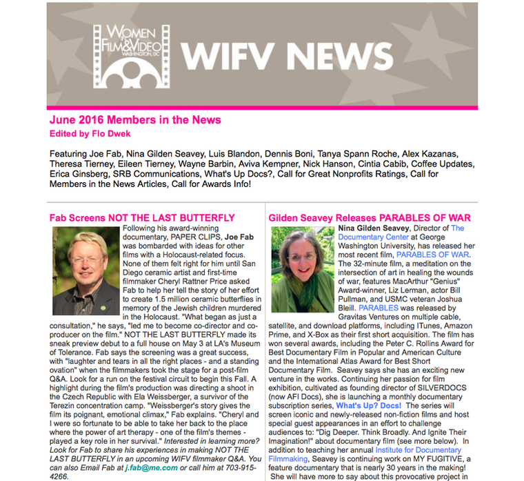 WIFV News - NOT The Last Butterfly