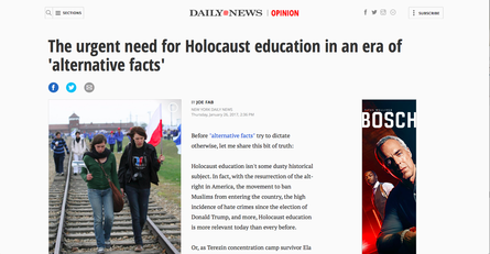 New York Daily News - Holocaust Education The Butterfly Project